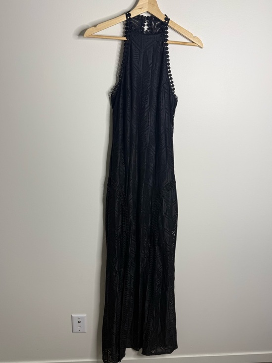 Guess Dresses & Skirts - Guess Black Lace Halter Maxi Dress size medium slits